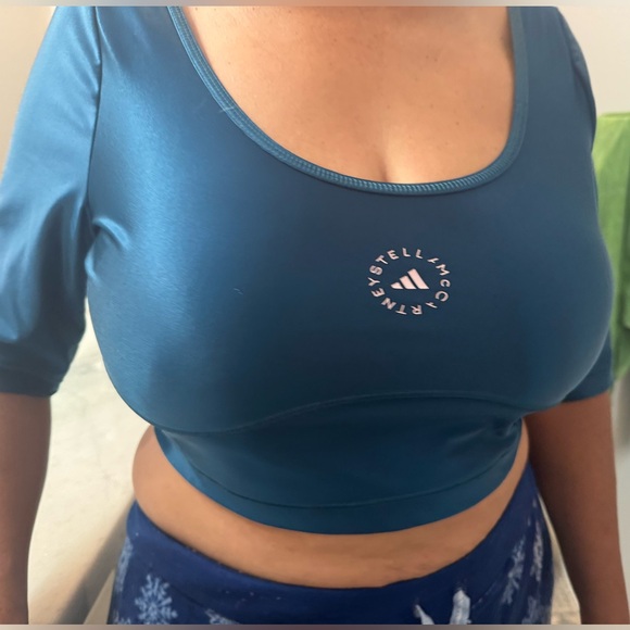 Adidas stella Mcartney multi sport crop top NWT! Size large - Picture 4 of 10